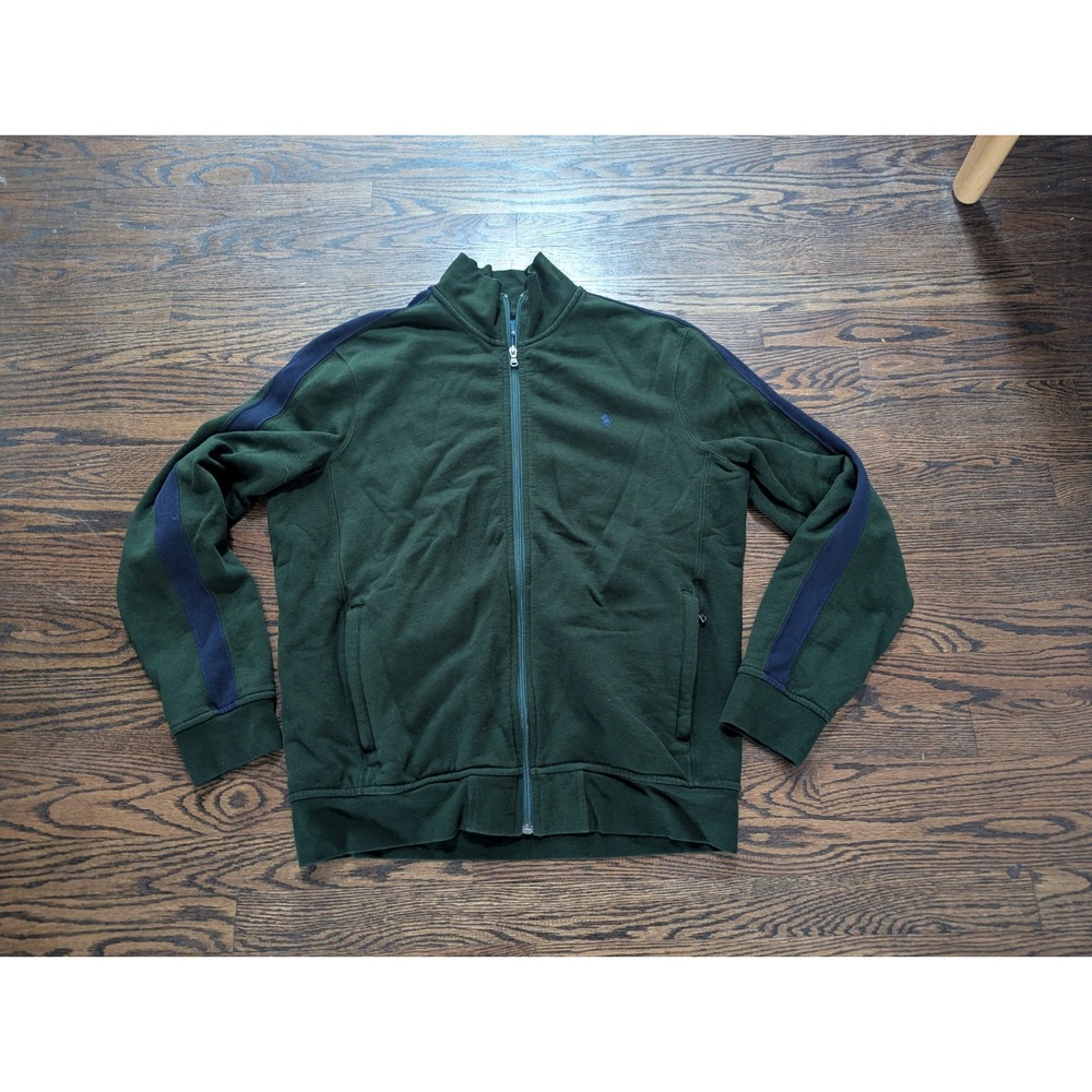 Polo Ralph Lauren Men Size L Full Zip Performance Track Sweatshirt Jacket Green